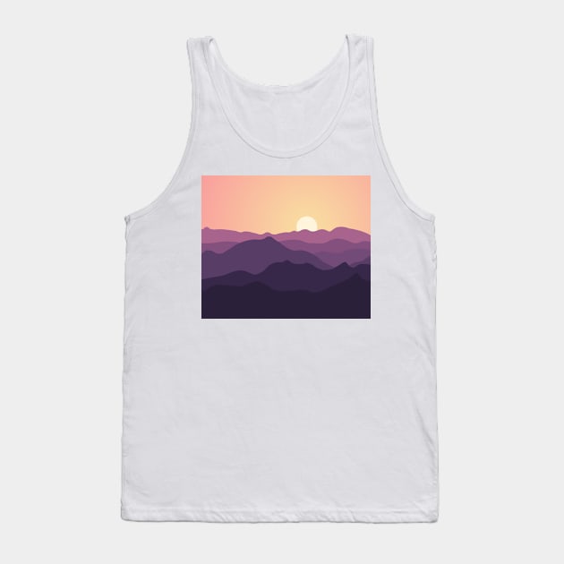 Purple mountains Tank Top by TheLouisa